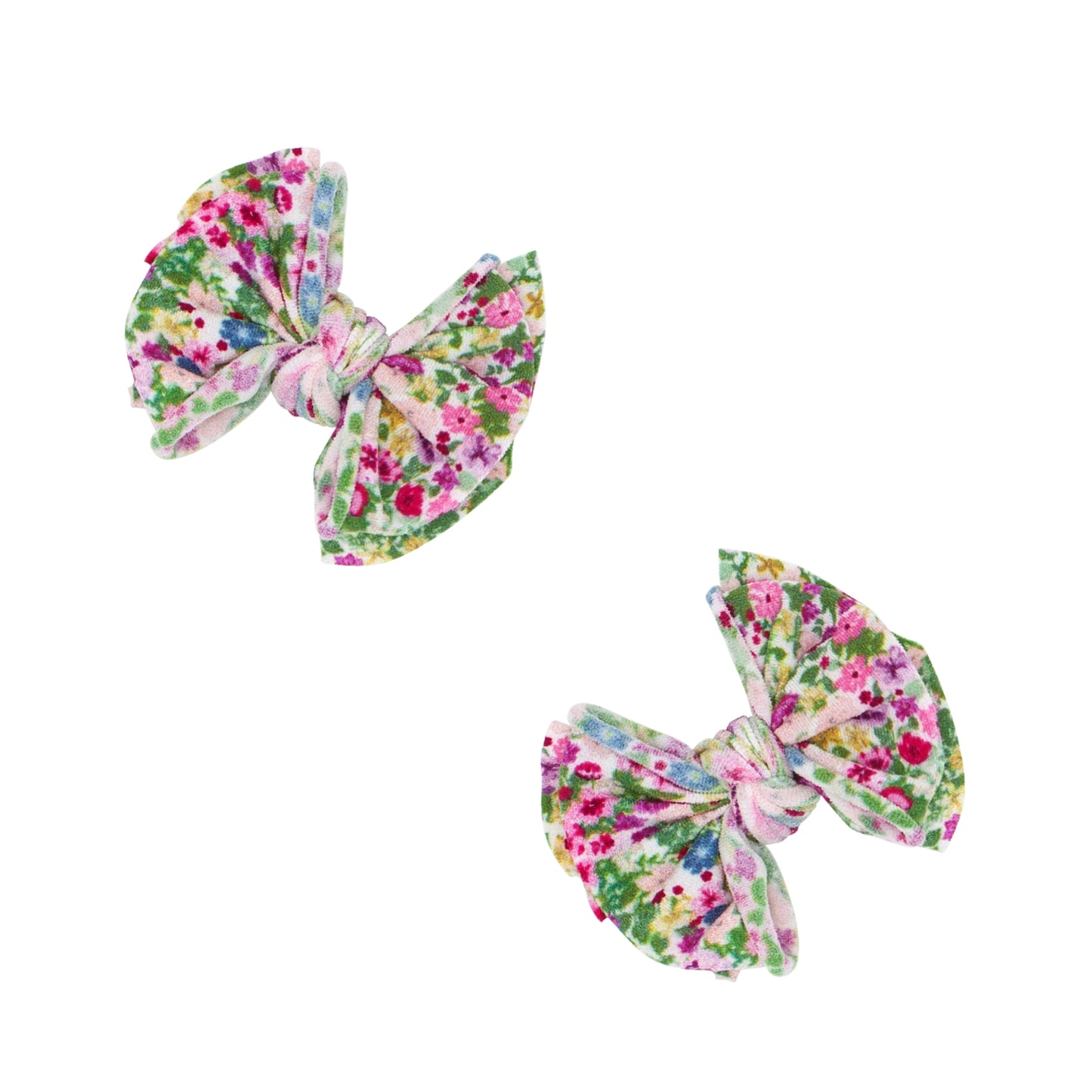 2PK PRINTED BABY FAB CLIPS: foxglove floral *JULY '23*
