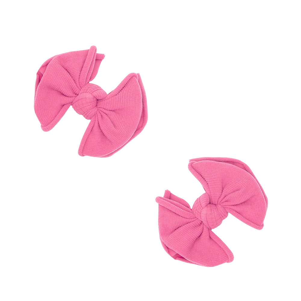 2PK BABY FAB® CLIPS: hot pink *DECEMBER*