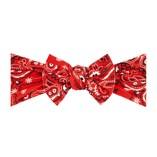 PRINTED KNOT HEADBAND: red bandana | MAY '25