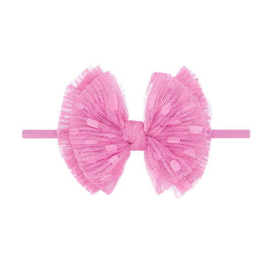 TULLE FAB® SKINNY: bright bubblegum dot APRIL '25