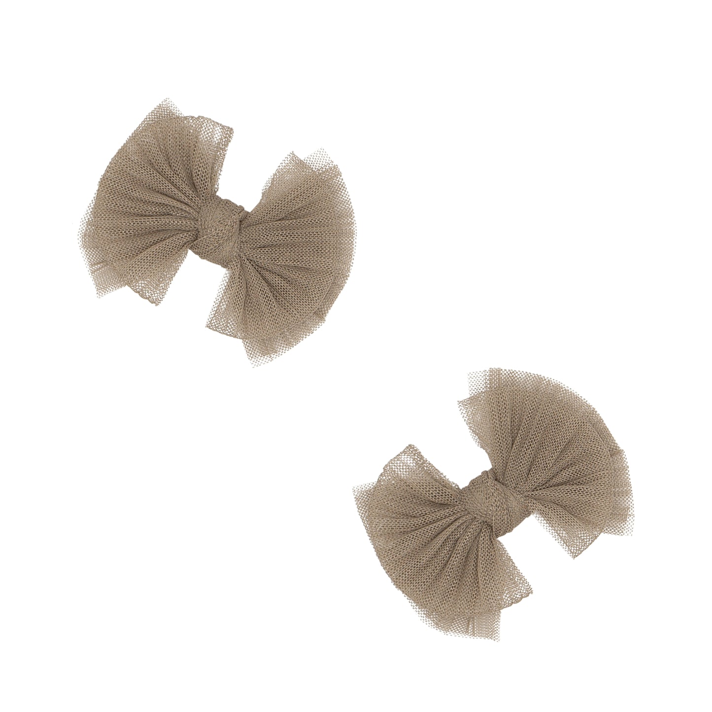 2PK TULLE BABY FAB® CLIPS: pleated latte *OCTOBER '23*